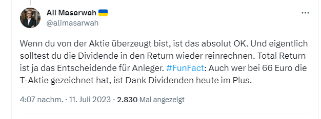 Zinseszins Tweet