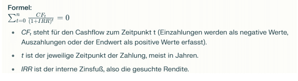 Fonds-Renditekennzahlen mwr